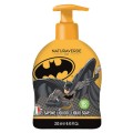 Sapun Lichid Bio cu Pompita Naturaverde Kids Batman, cu Extract Organic de Ceai Verde, 250 ml