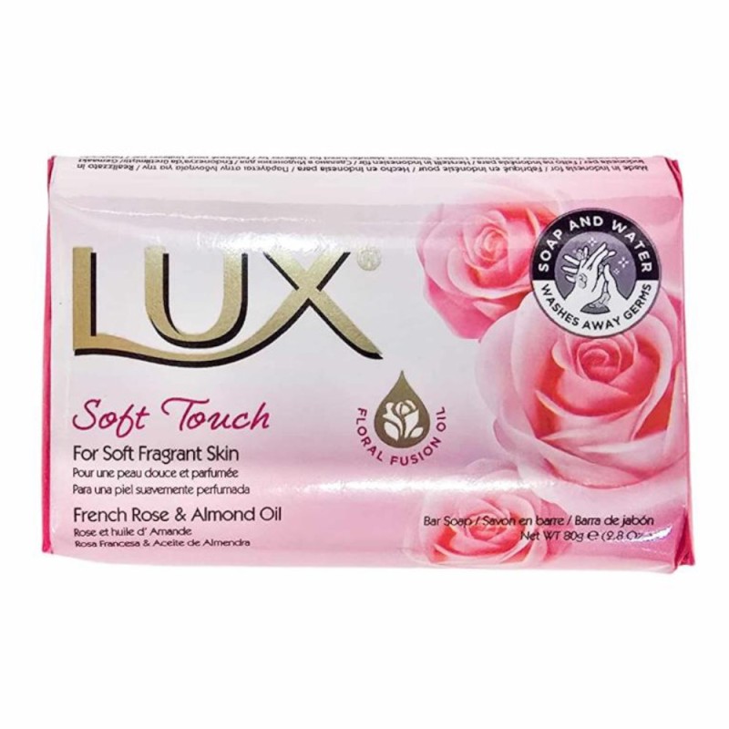 Sapun Solid Lux Soft Touch, Trandafir si Ulei de Migdale, 80 g