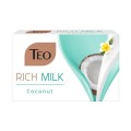 Sapun Solid Teo Rich Milk Coconut, cu Lapte de Cocos, 90 g