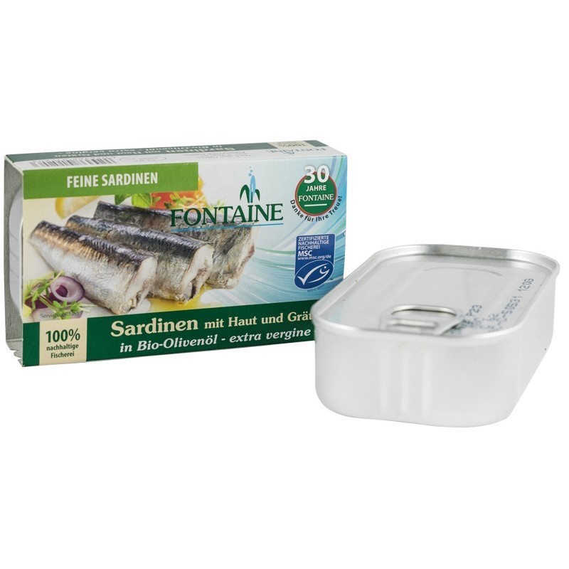 Sardine in Ulei de Masline Extravirgin, Fontaine, 120 g
