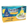 Sardine in Ulei Floarea Soarelui, Navodul Plin, 120 g
