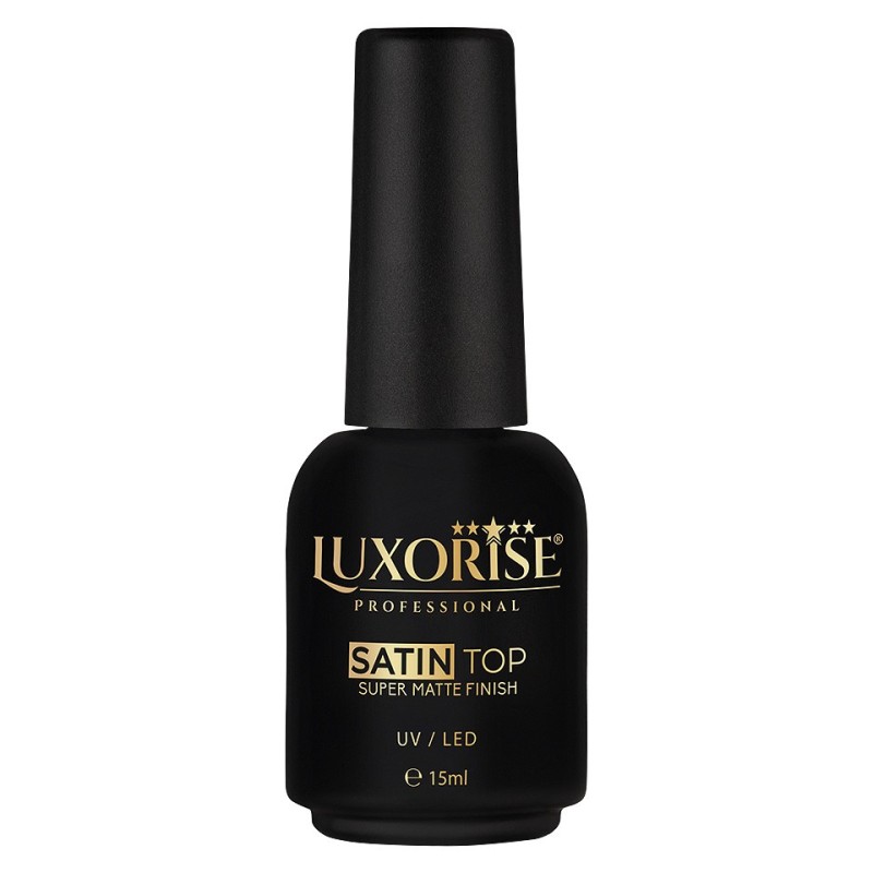 Satin Top Coat Super Matte Finish Luxorise, 15 ml