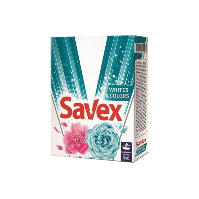 Savex Detergent Manual Whites & Colors, 4 Spalari, 400 G