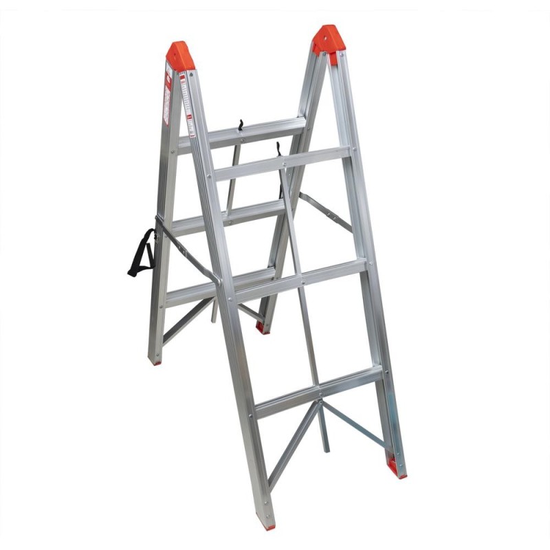 Scara Pliabila cu 3 Trepte, Aluminiu, Greutate Maxima 150 kg