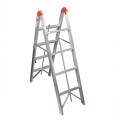 Scara Pliabila cu 4 Trepte, Aluminiu, Greutate Maxima 150 kg