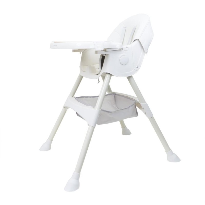 Scaun de Masa Copii, Maxim 50 kg, Pliabil, cu Balansoar, 5-72 Luni, Alb
