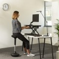 Scaun Ergonomic Unilux Moove pt Birou, Reglabil pe Inaltime 63-89 cm, Captusit cu Spuma 8 cm, Max 150 kg, Negru