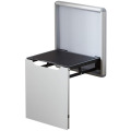 Scaun Pliabil de Perete pentru Incaltaminte, Aliaj de Aluminiu si Otel, Gri, Smart Heater