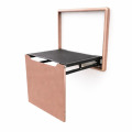 Scaun Pliabil de Perete pentru Incaltaminte, Aliaj de Aluminiu si Otel, Soft Pink, Smart Heater