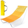 Scaun Pliabil de Plaja, Galben, 86 x 51.5 x 60 cm, Vilde