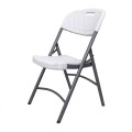 Scaun Pliant pentru Terasa, Plastic, Alb