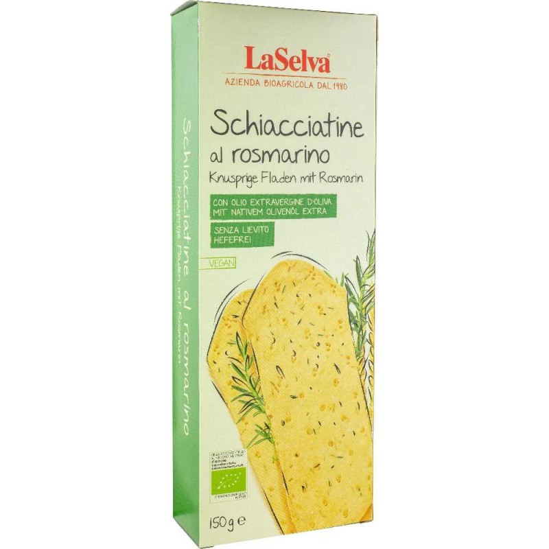 Schiacciatine cu Rozmarin, La Selva, Bio, 150 g