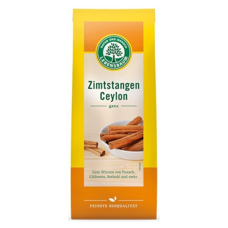 Scortisoara de Ceylon Bio - Betisoare Intregi, 6 Batoane Lebensbaum