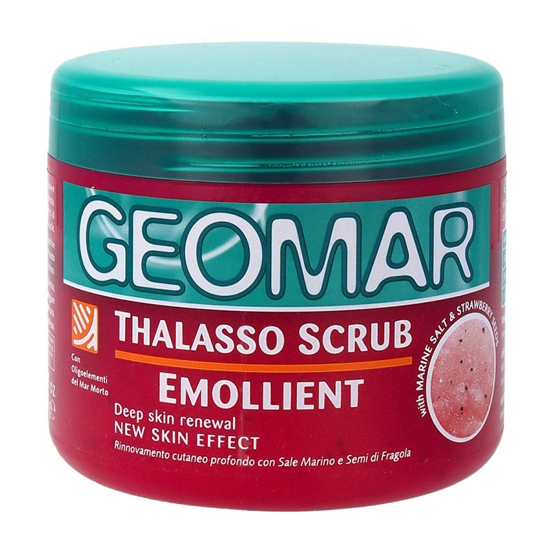 Scrub Exfoliant Emolient cu Sare Marina si Capsuni, Geomar Thalasso, 600 g