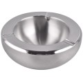 Scrumiera Rotunda, din Inox, cu Pereti Dubli, 14 cm, Grunberg