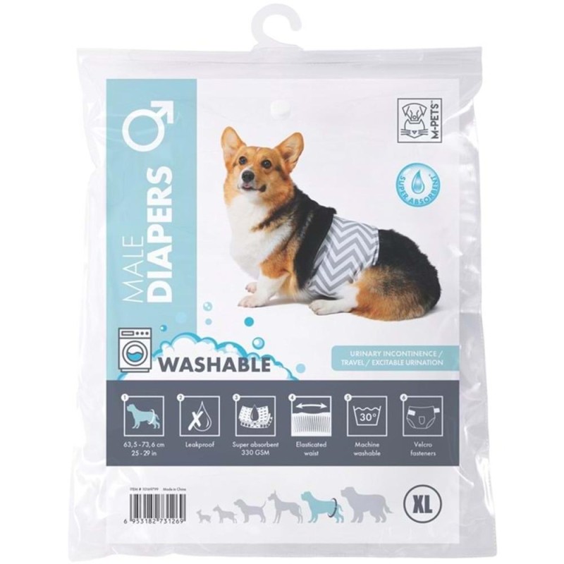 Scutec Lavabil pentru Caini Masculi, Marime XL, M-Pets