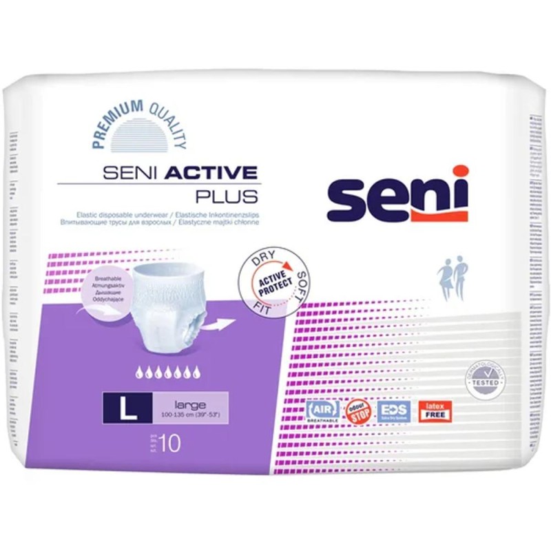 Scutece Adulti Seni Active Plus, Large, 10 Bucati