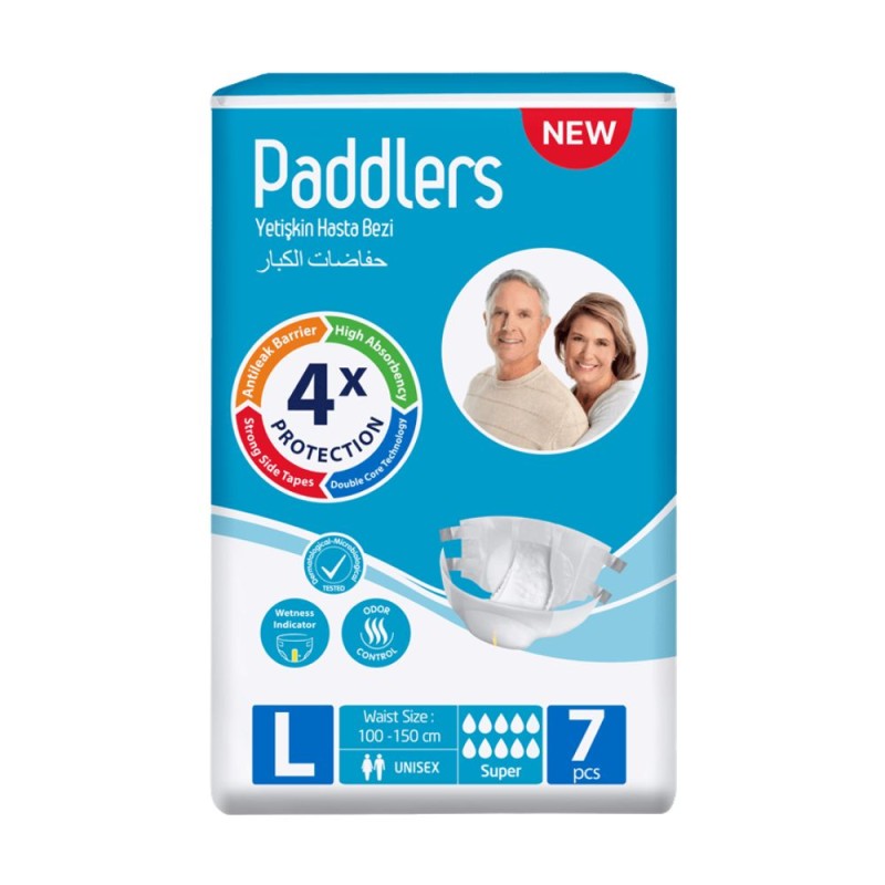 Scutece Incontinenta Adulti Paddlers, cu Banda Adeziva, Marimea L