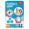 Scutece Incontinenta Adulti Paddlers, Tip Chilot, Marimea XL, 8 Bucati