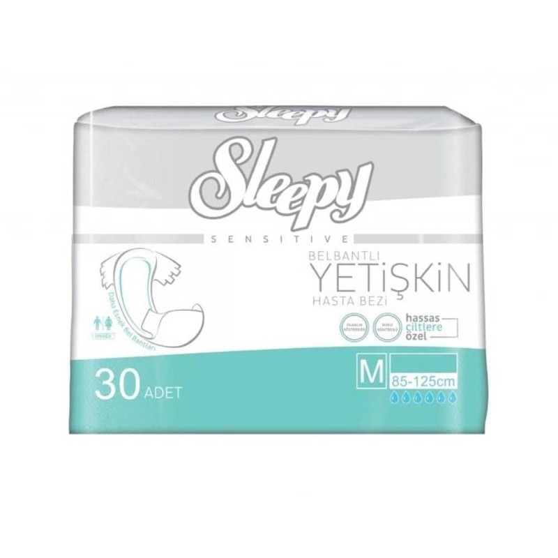 Scutece pentru Adulti Sleepy Sensitive, Marimea M, 30 Bucati