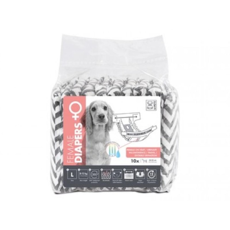 Scutece pentru Caini Femele, S, M-Pets