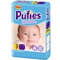 Scutece Pufies Sensitive Nr. 3 Midi 3-10 Kg 66 Bucati
