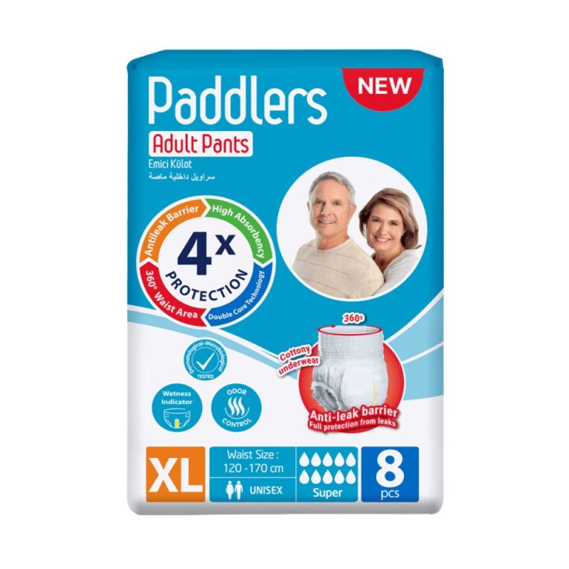 Scutece Tip Chilot pentru Incontinenta Adulti, Paddlers, Marimea XL