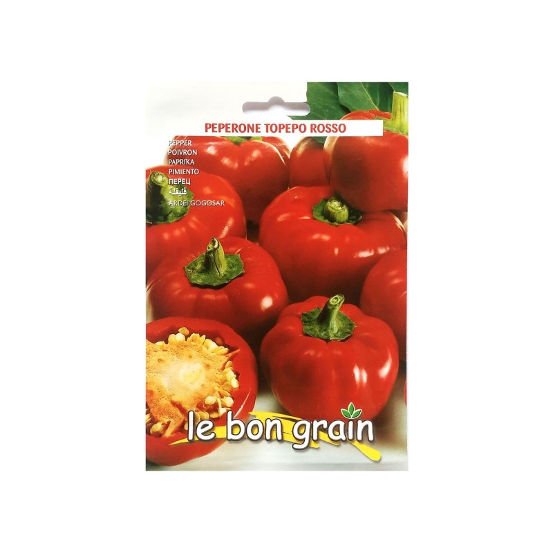 Seminte de Ardei Gogosar, Topedo Rosso, 100 g, Raci Sementi