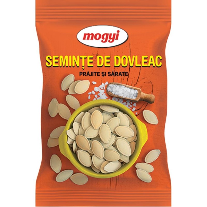 Seminte de Dovleac, Prajite si Sarate, Mogyi, 130 g