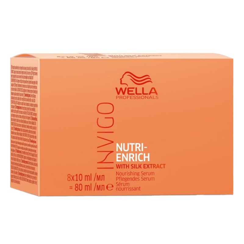 Ser 8 x Reparator pentru Par Wella Invigo Nutri Enrich Repair Serum, 10 ml