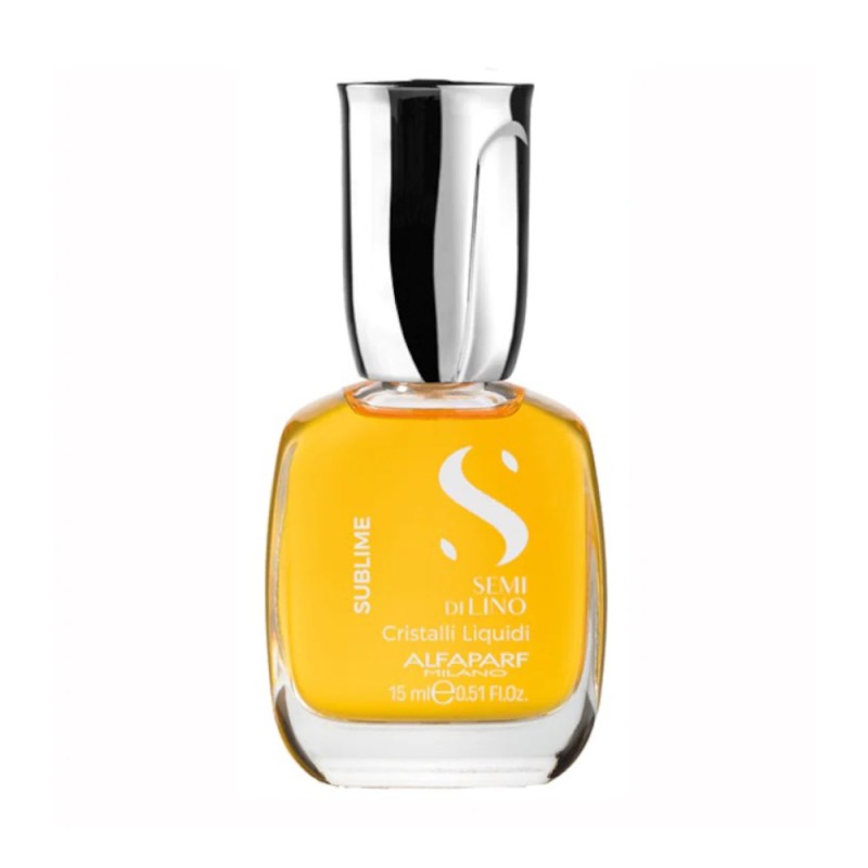 Ser de Par pentru Stralucire Cristale Lichide Alfaparf Semi di Lino Sublime Cristalli Liquidi, 15 ml