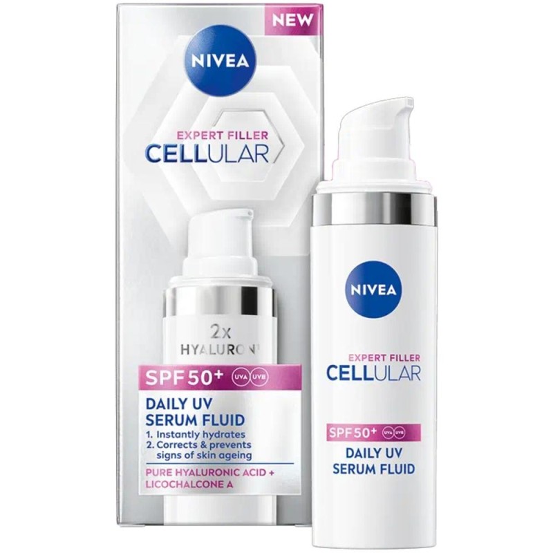 Ser Fluid pentru Fata Nivea Cellular Expert Filler, SPF 50+, 30 ml