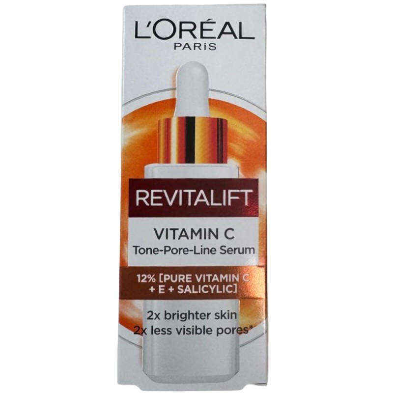 Serum L'Oreal Paris Revitalift Clinical, cu Vitamina C Pura, Vitamina E si Acid Salicilic, 30 ml