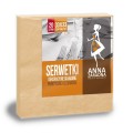 Servetele Anna 33 X 33 cm 3 Straturi Somon Pastel 20 Bucati
