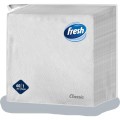 Servetele de Masa Fresh White, 33 x 33 cm, 1 Strat, 60 Bucati