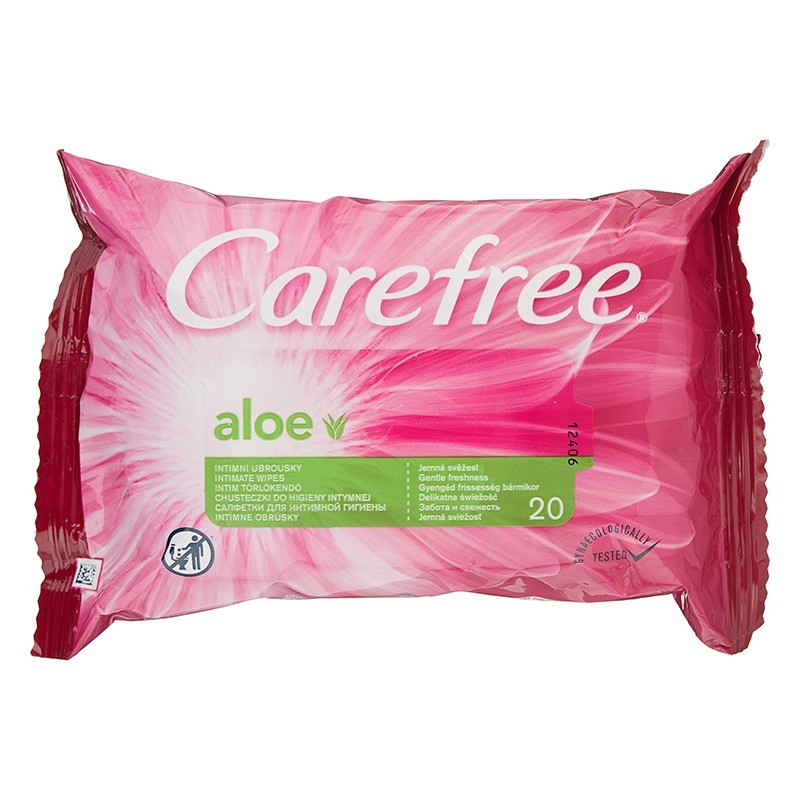 Servetele Intime Carefree, cu Aloe, 20 Bucati