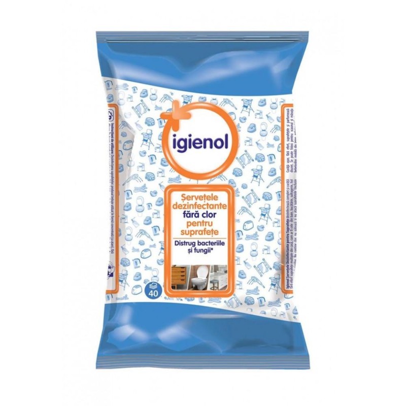 Servetele Multisuprafete Igienol Curat & Parfumat, 40 Bucati