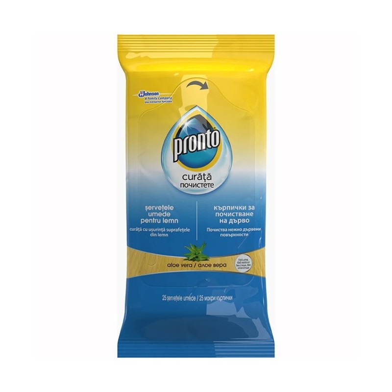 Servetele pentru Mobila Pronto Aloe Vera 25 Bucati
