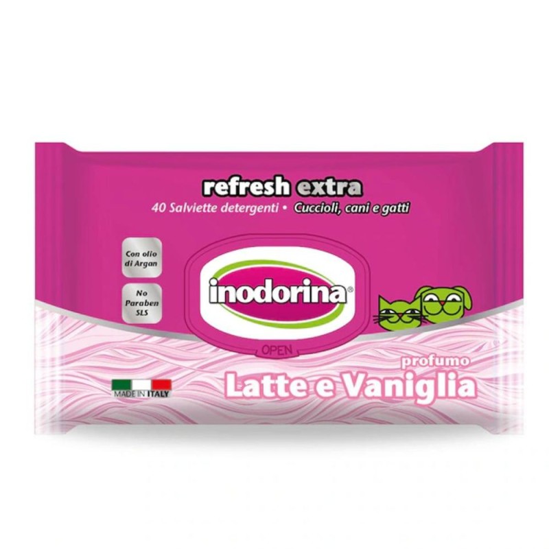 Servetele Umede Animale de Companie, Lapte si Vanilie, M-Pets, 40 Bucati