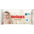 Servetele Umede Bebelusi Huggies Elite Soft Pure Water, 56 Bucati