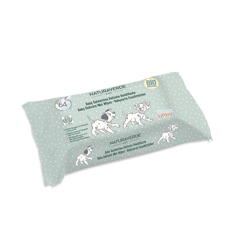 Servetele Umede Bio Naturaverde Dalmatieni Ultra Soft x 64 Bucati