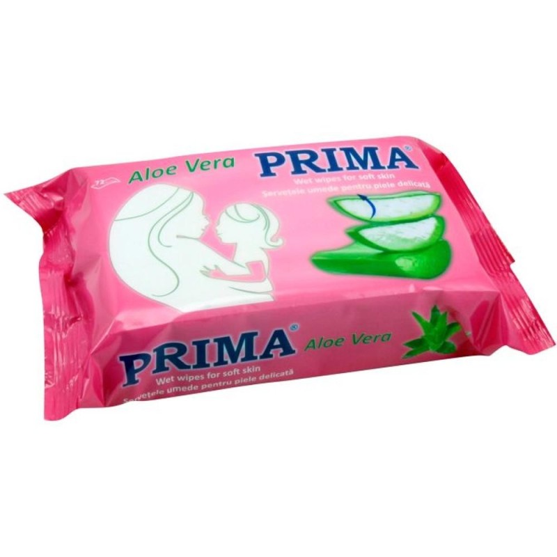 Servetele Umede cu Aloe Vera, Prima, 72 Bucati