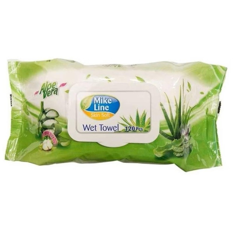 Servetele Umede cu Capac Mike, Economice, Color Mix, 120 Bucati