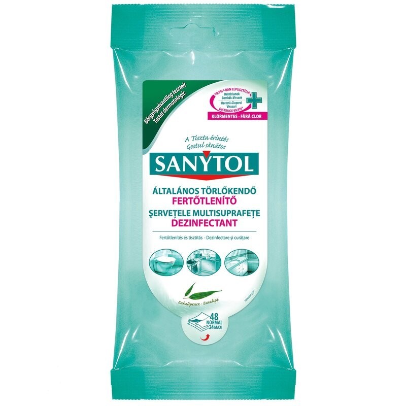 Servetele Umede Dezinfectante Sanytol
