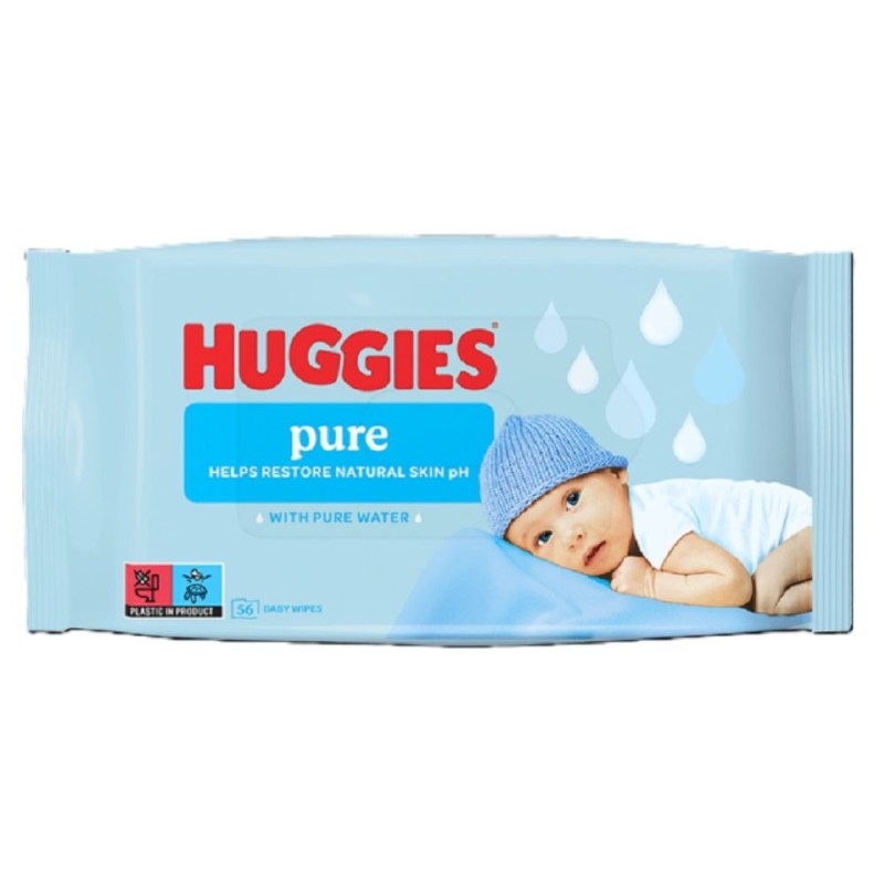 Servetele Umede Huggies Pure, 56 Bucati