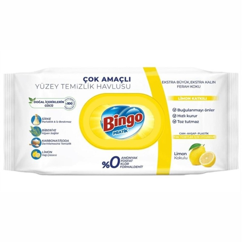 Servetele Umede Multifunctionale Bingo, Lamaie, 96 Bucati