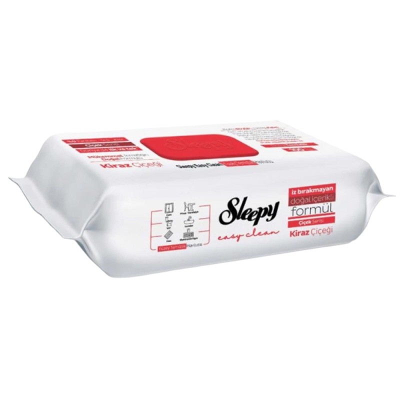 Servetele Umede Multisuprafete Sleepy Easy Clean, Cherry Blossom, 100 Bucati