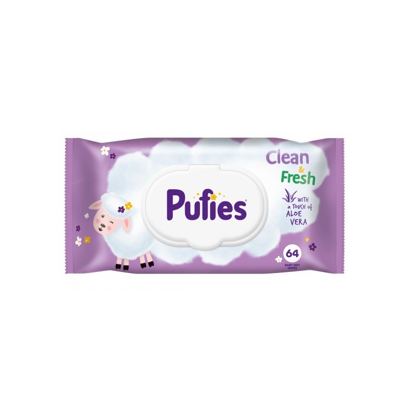Servetele Umede Pufies Baby Fresh 64 Bucati