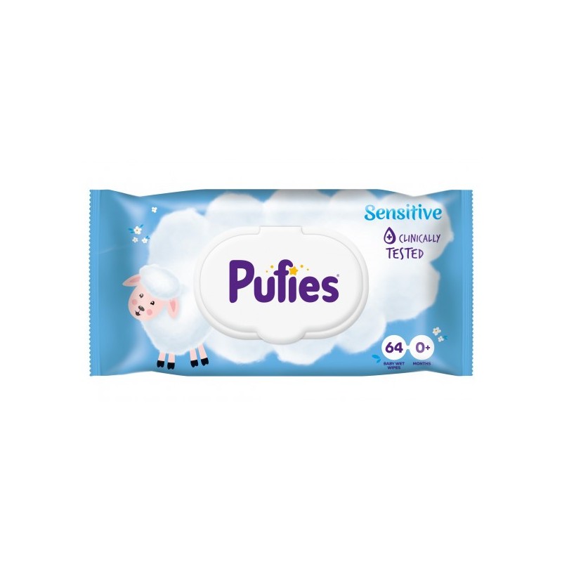 Servetele Umede Pufies Baby Sensitive 64 Bucati