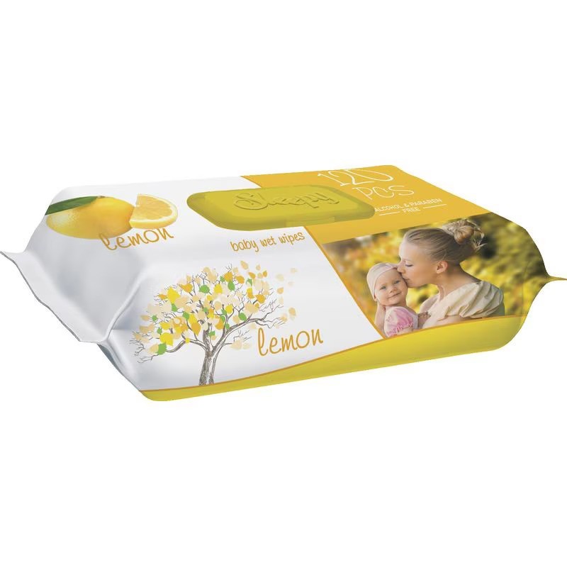 Servetele Umede Sleepy Lemon cu Capac 120 Bucati